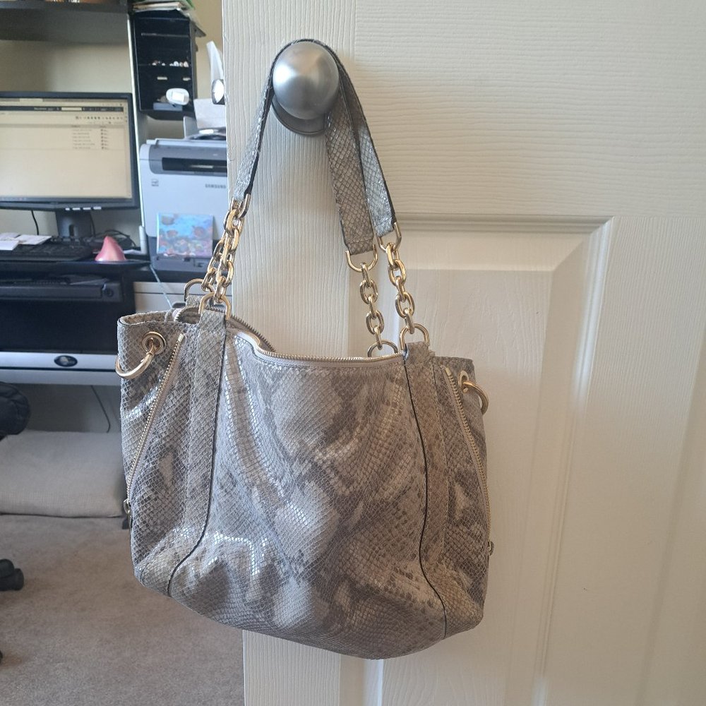 Mickael Kors snake skin purse
